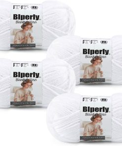 Skinny Chenille Yarn for Crocheting - 4 Pack of 50g/158yds - Soft Thin Fluffy Plush Yarn CYC #2 - Fingering Weight Yarn for Baby Blankets & Amigurumi (4. White)
