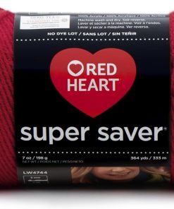 Red Heart E300.0319 Super Saver Economy Yarn. Cherry Red
