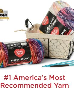 Alternative view of Red Heart Super Saver Bitty Stripes Unicorn Mane Yarn - 2 Pack of 283g/10oz - 100% Acrylic - #4 Worsted (Medium) - 515 Yards - Knitting/Crochet