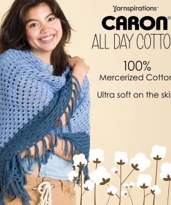 Alternative view of Caron All Day Cotton - 3 Pack of 173 Yards/3.52 oz Cream 100% Mercerized Cotton Yarn
